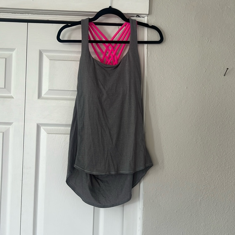 Lululemon workout top with built-in bra